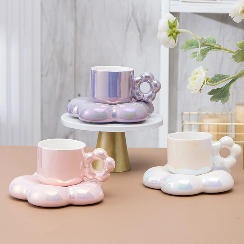 Sakura Mochi Cloud Mug & Coaster Set