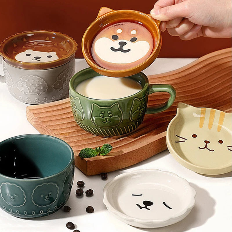 Animal Saucer Mug