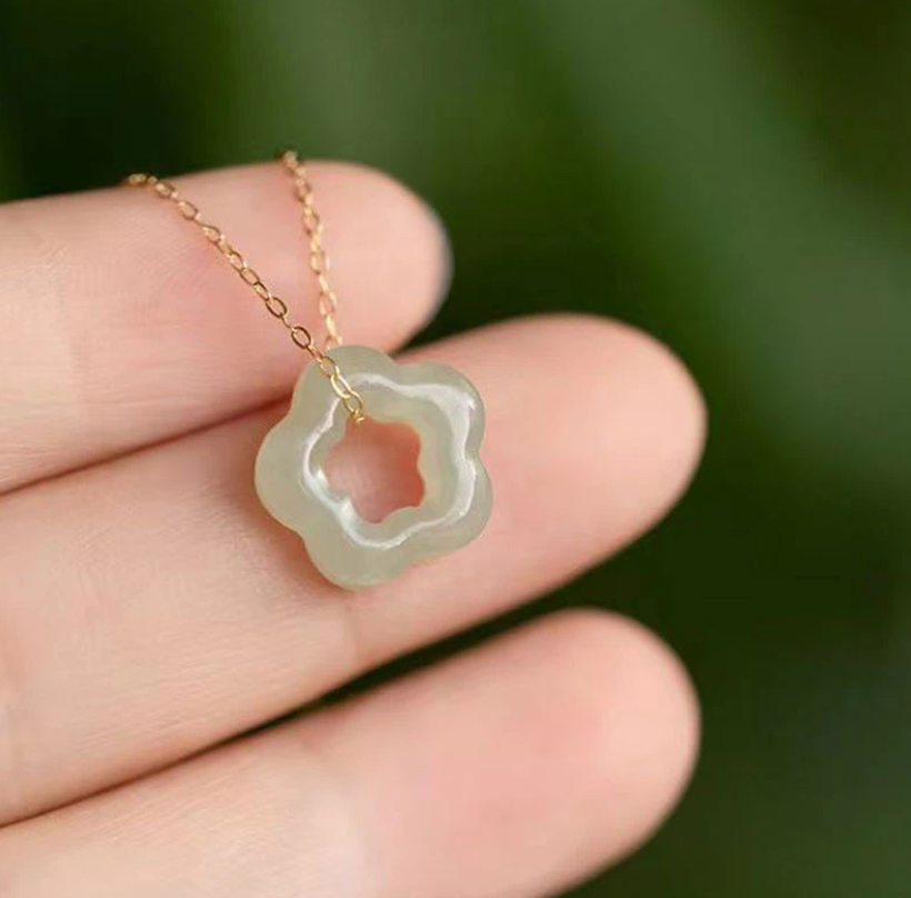 Cherry Blossom Jade Necklace