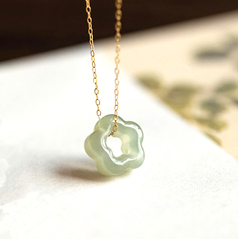 Cherry Blossom Jade Necklace