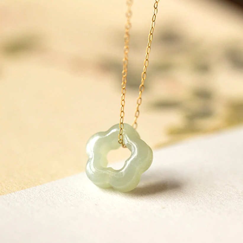 Cherry Blossom Jade Necklace