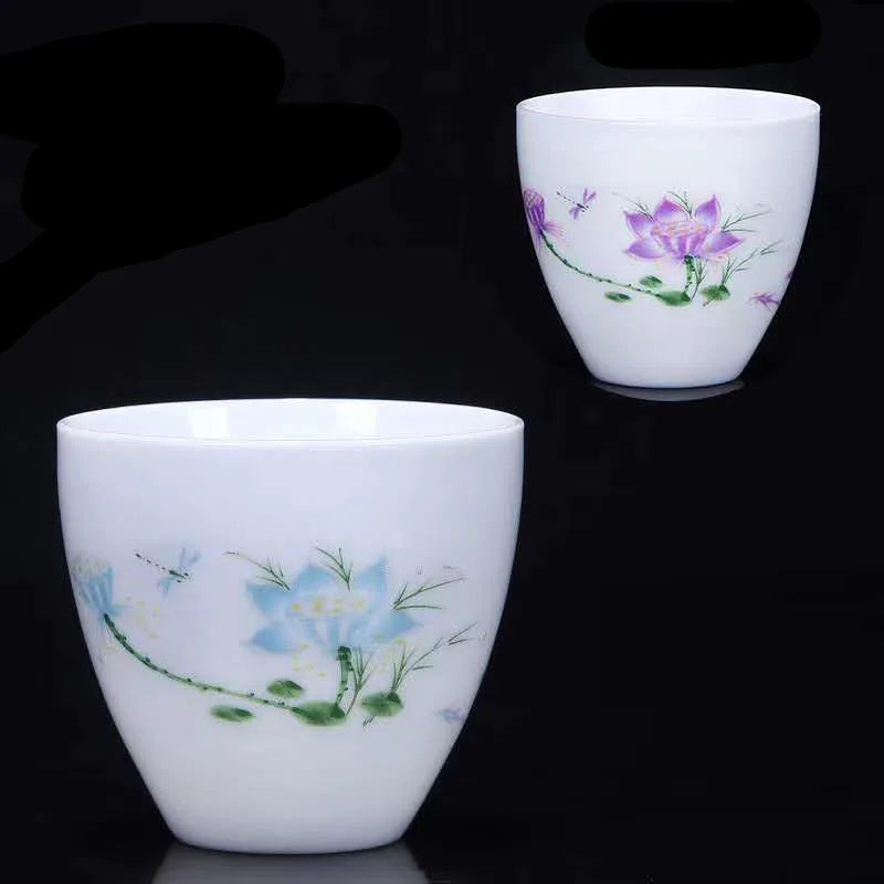 4 Piece Color Changing Ceramic Teacups