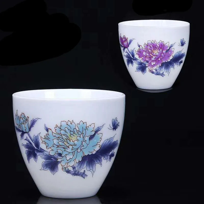 4 Piece Color Changing Ceramic Teacups