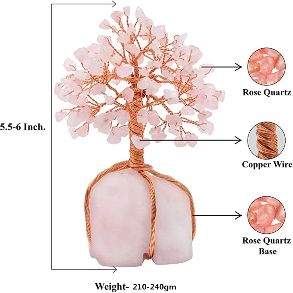 Rose Quartz Money Tree