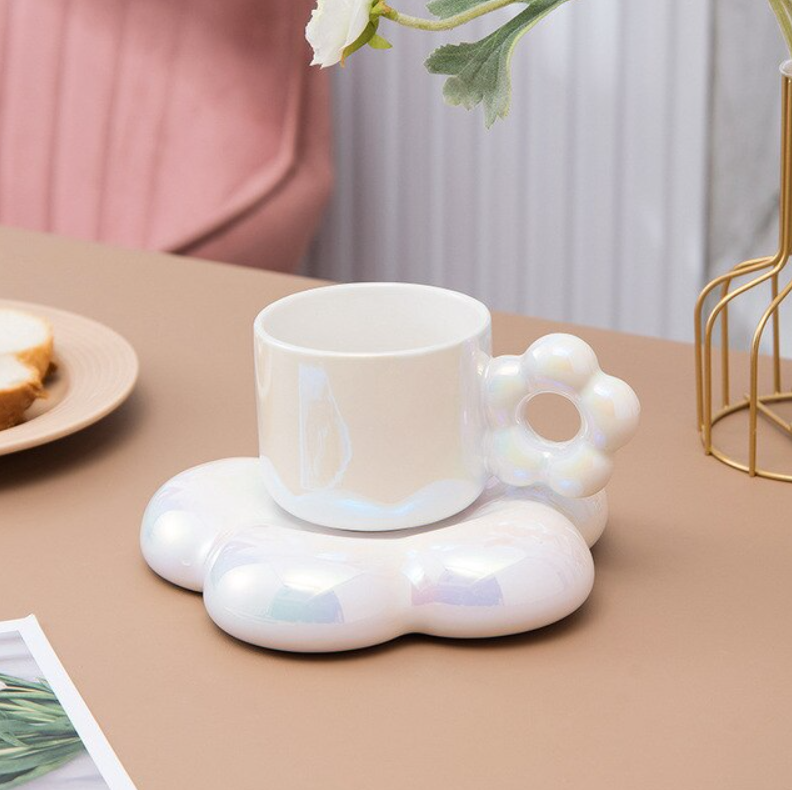 Sakura Mochi Cloud Mug & Coaster Set