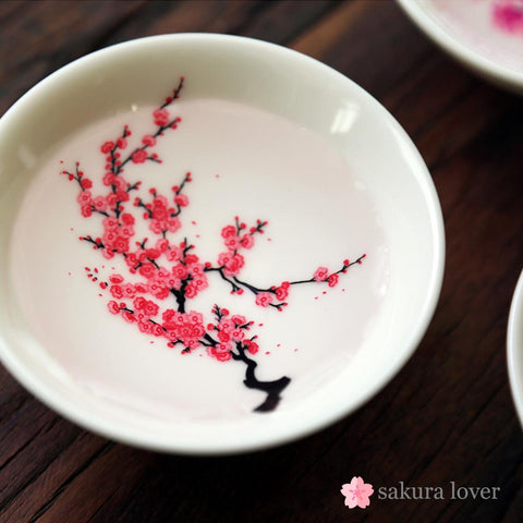Magic Sakura Cherry Blossom Sake Cup (Set of 3s)