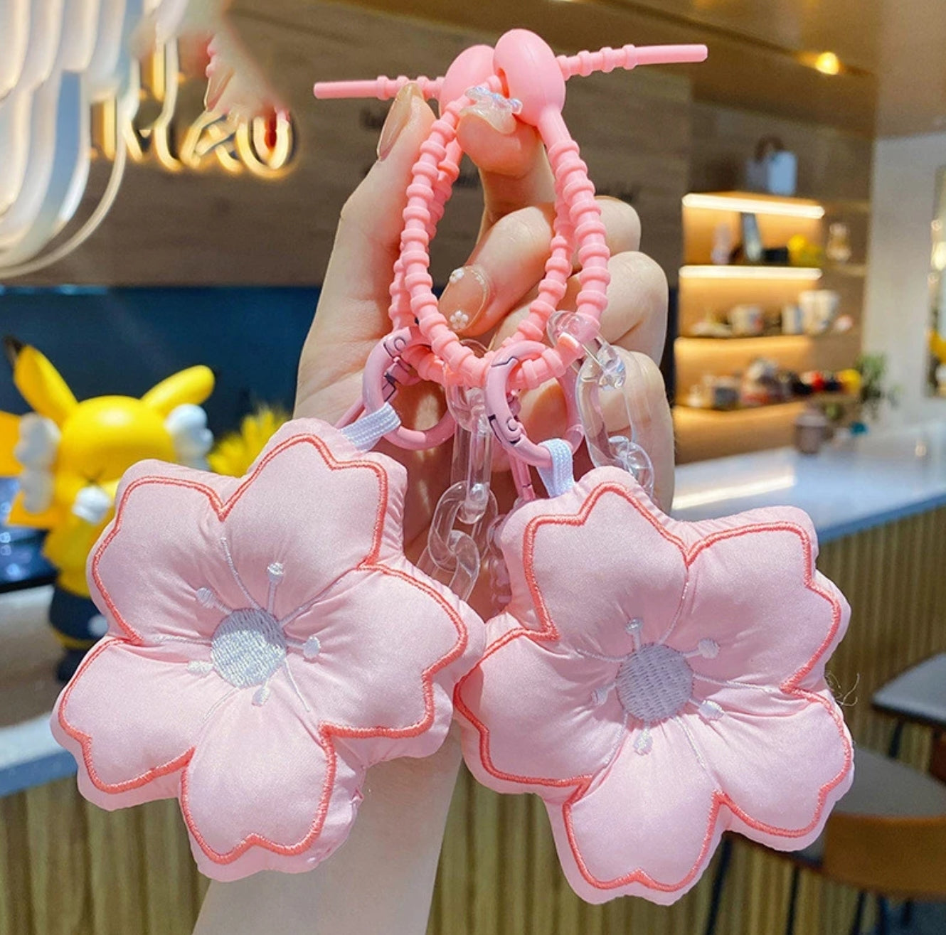 Sakura Plush Keychain