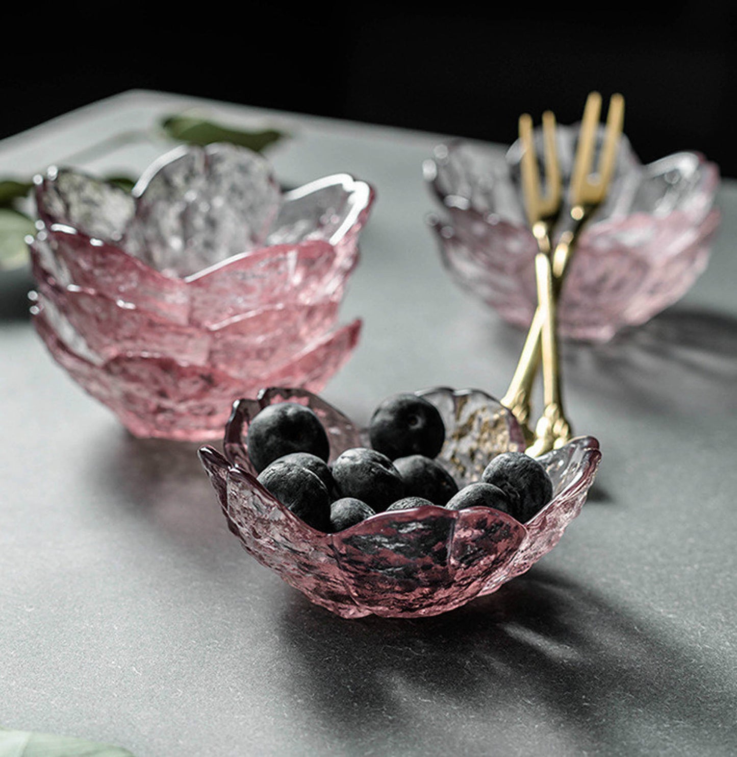 Sakura Crystal Glass Bowl