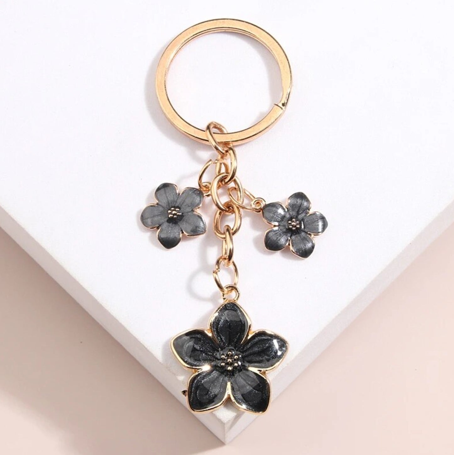 Sakura Enamel Keychain