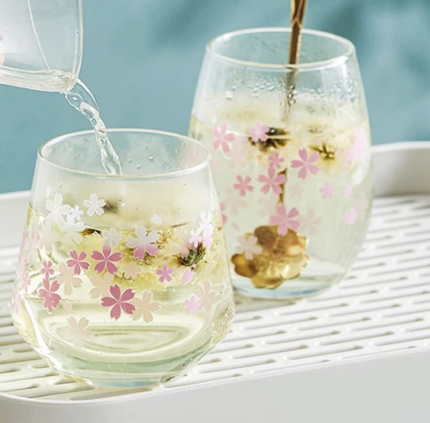 Magic Sakura Glass Cup