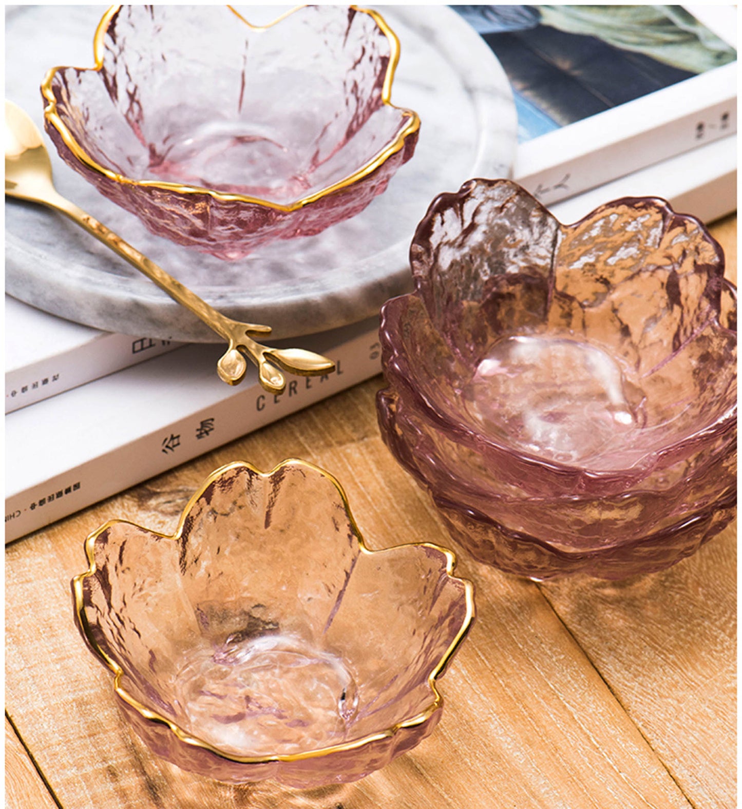 Sakura Crystal Glass Bowl