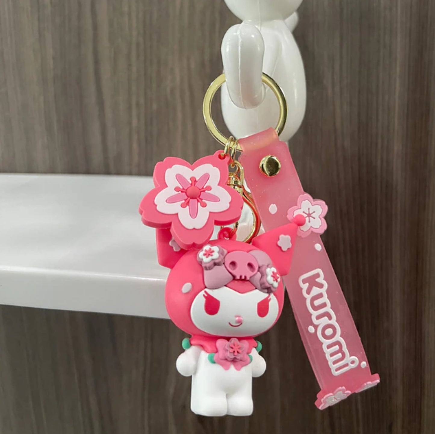 Sakura Kitty Keychain