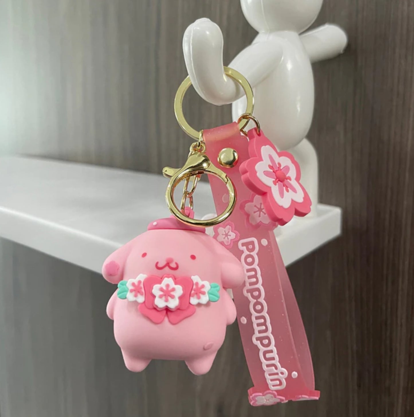 Sakura Kitty Keychain