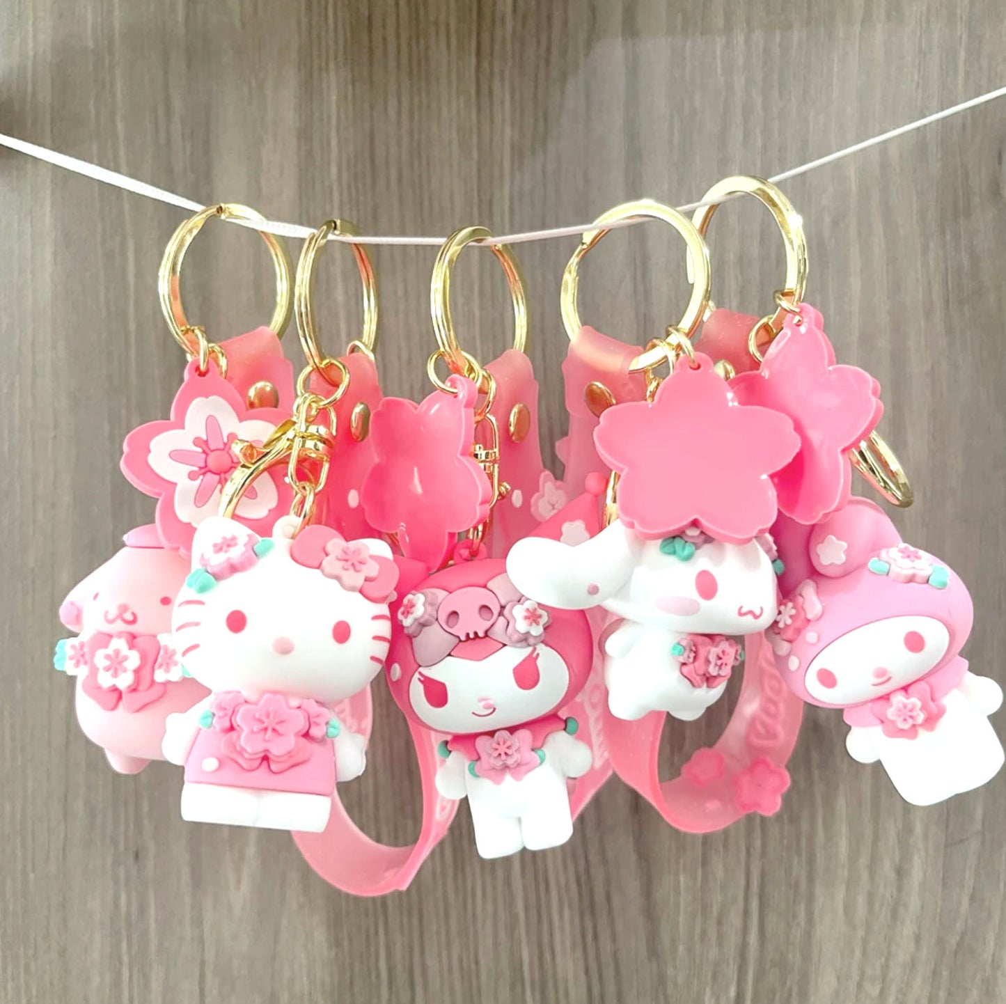 Sakura Kitty Keychain