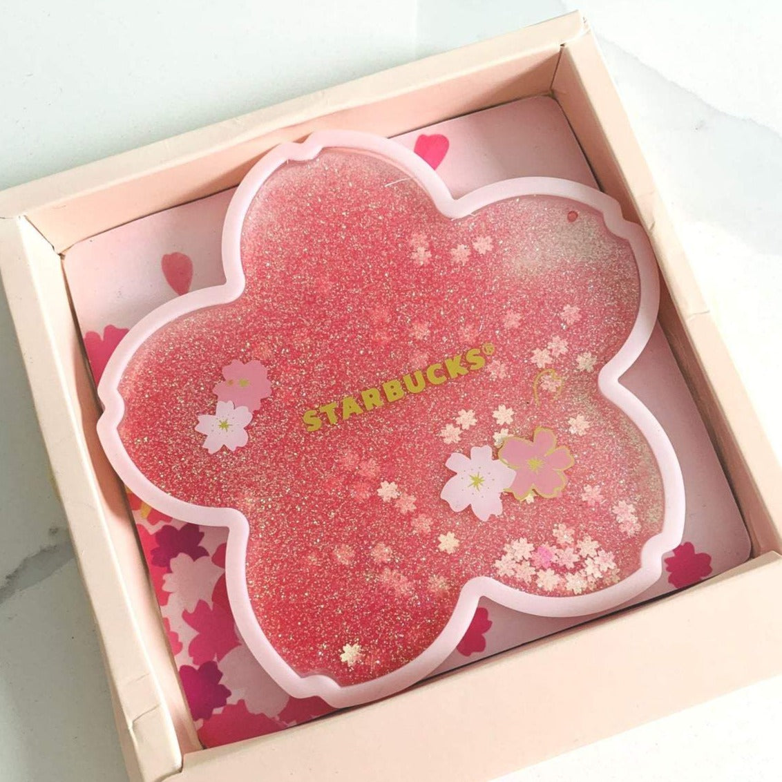 Sakura Glitter Coaster