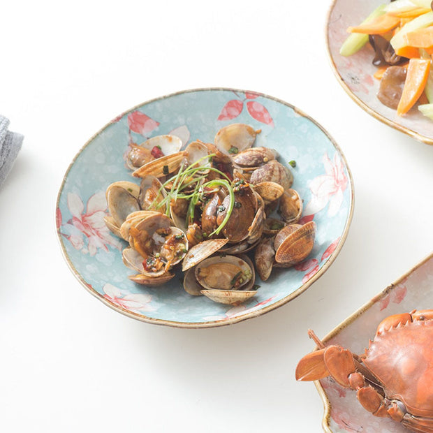 Cherry Blossom Round Plates