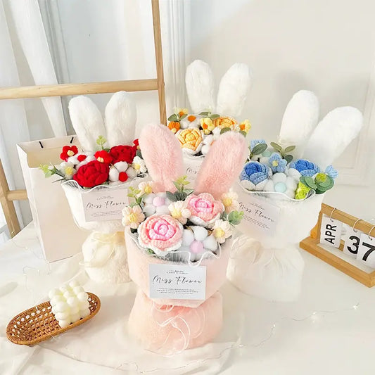 Rabbit Crochet Bouquet