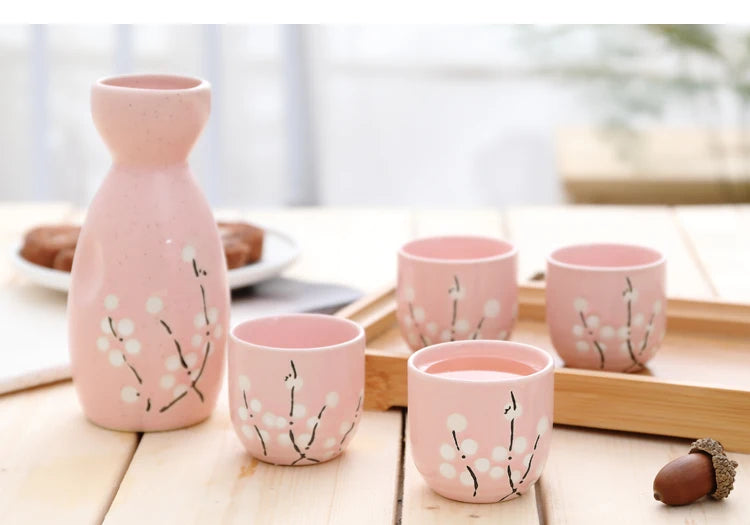 Sakura Sake Pourer & Cup Set