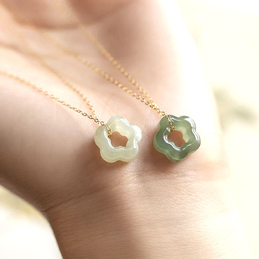 Sakura sale jade natural stone pendent