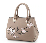 Sakura Embroidered Handbag