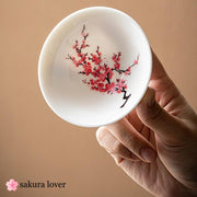 Magic Sakura Cherry Blossom Sake Cup-sakuralover cherry blossom color changing thermal magic sakura cup bowl floral sakazuki Sakura Lover authentic