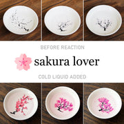 Magic Sakura Cherry Blossom Sake Cup-sakuralover cherry blossom color changing thermal magic sakura cup bowl floral sakazuki Sakura Lover authentic