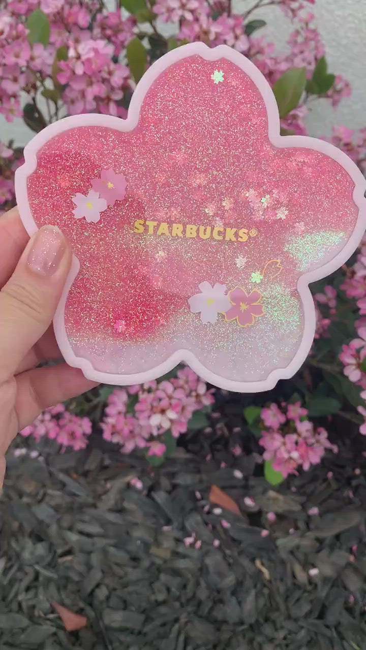 Sakura Glitter Coaster