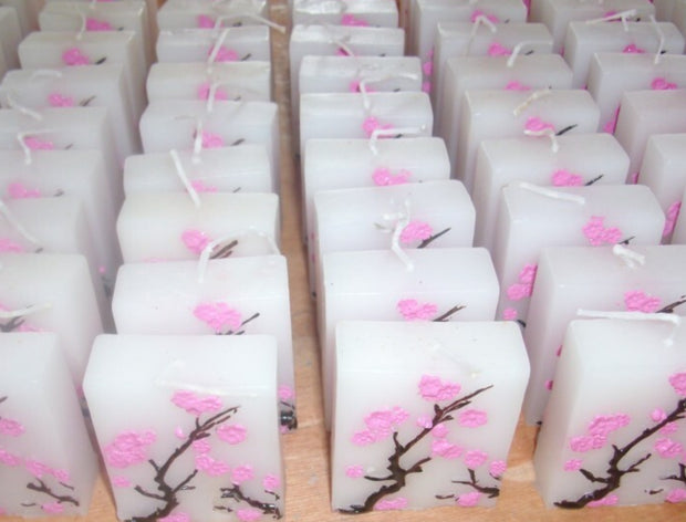 Cherry Blossom Rectangle Candle