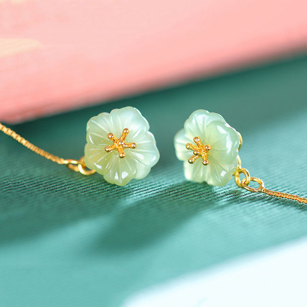 Jade Sakura Earrings