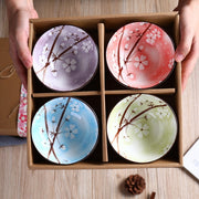 Colorful Sakura Bowls