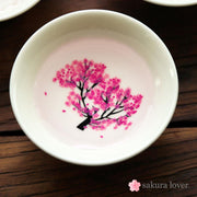 Magic Sakura Cherry Blossom Sake Cup-sakuralover cherry blossom color changing thermal magic sakura cup bowl floral sakazuki Sakura Lover authentic